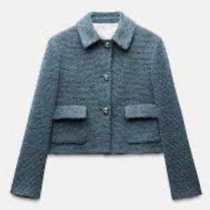 Zara Cropped Blazer Jacket - Women